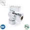 Thrifco Plumbing 5/8 Inch Comp x 1/2 Inch Slip Joint Quarter Turn Brass Angle Stop Valve 4406464 - alternate 4